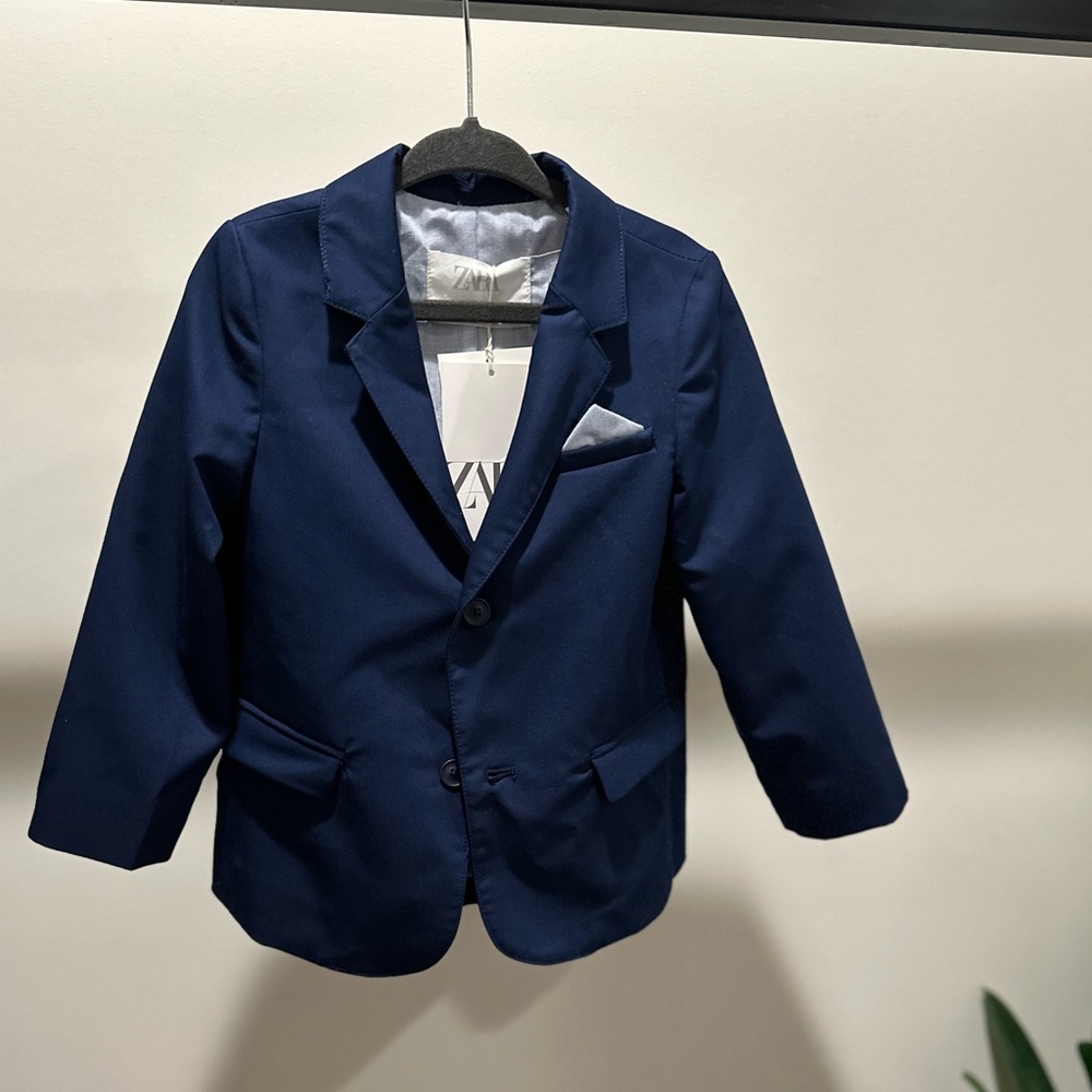 Brand New with tag Zara Blue Blazer 2-3 Years